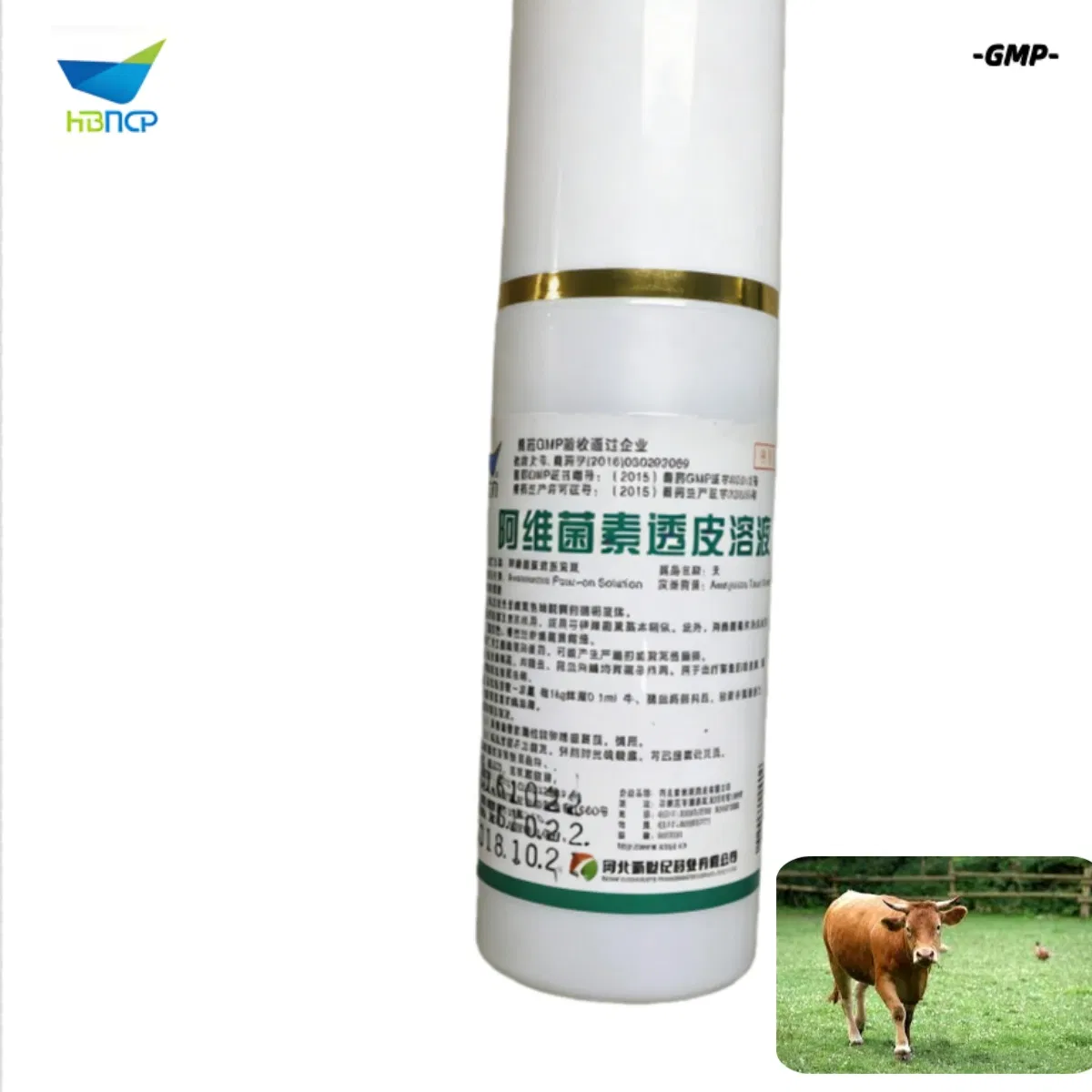 New Material Veterinary Grade Pharmaceutical Avermectin Pour-on Spray Broad-Spectrum Antiparasitics for Cattle Goat Sheep