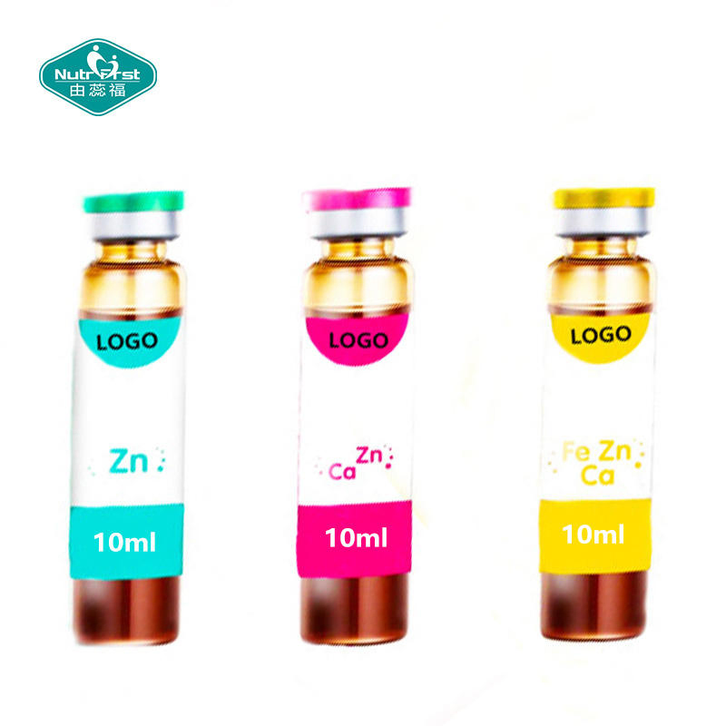 Customized Flavor Calcium Iron Selenium Zinc Supplements Multi Mineral Oral Liquid for Bone Metablism