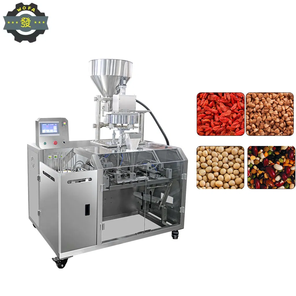 Fully Automatic Granule Dispensing and Packaging Integrated Machine - Grains, Cereals, Rice, Peanuts, Dried Fruits and Feed Packaging Machine