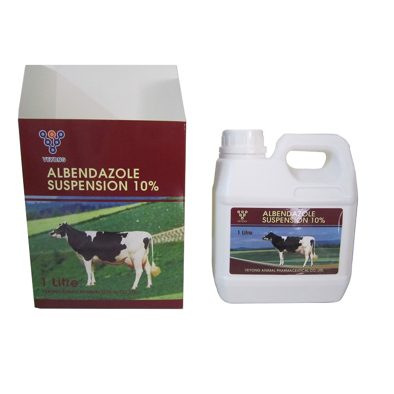 China Veterinary Medicine Factory Supply 2.5% 10% Albendazole Suspension Solution 1L/Bottle