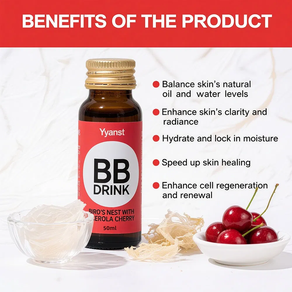 OEM/ODM Sodium Hyaluronate Bird's Nest Supplement for Whitening and Anti-Aging Oral Liquid