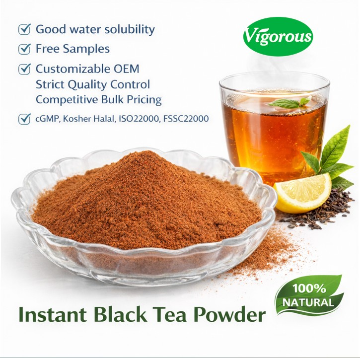 Best Price Good Solubility Free Smple Cold Soluble Tea Powder Instant Black Tea Extract Powder for Beverage
