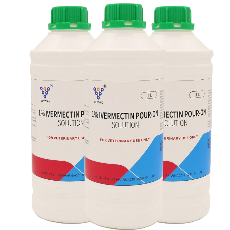 Ivermectin Pouring on Solution for Cattle Sheep Goat Camel Effective Against Roundworms, Lungworms, Lice