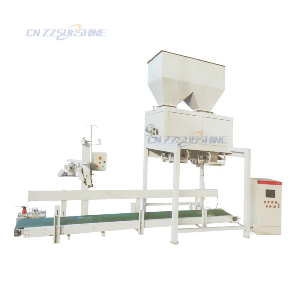 High Quality Double Bucket Granule/Powder Packaging Machine Factory Sale Fish Feed Bagging Machine Good Quality Food Wrap