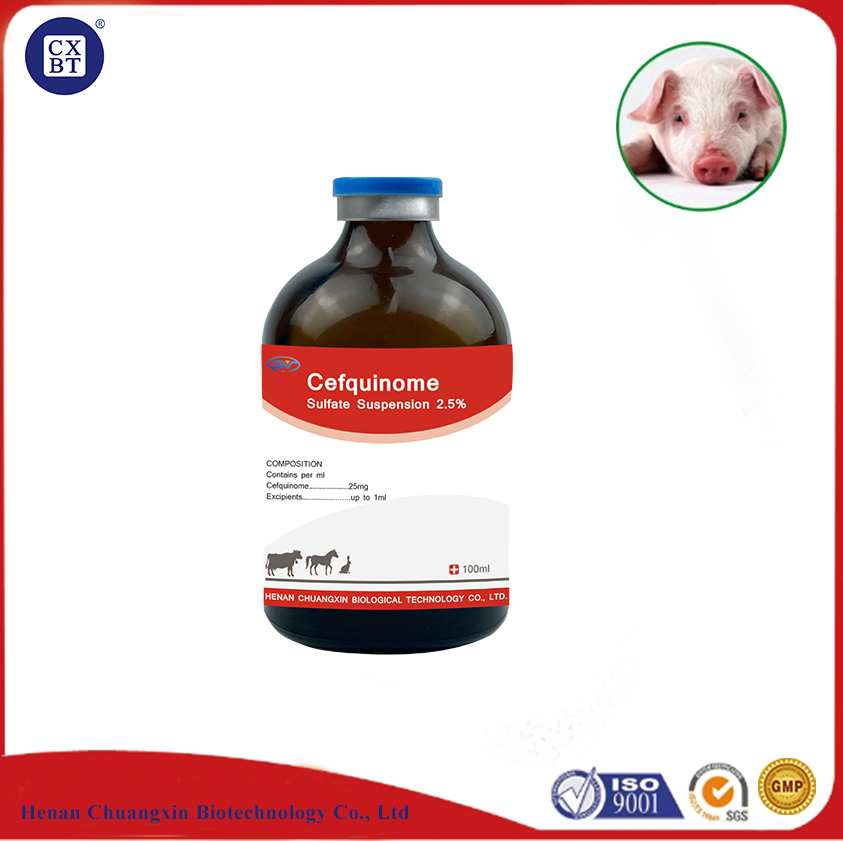 High-Quality Cefquinome Sulfate 2.5% Suspension for Animal Health
