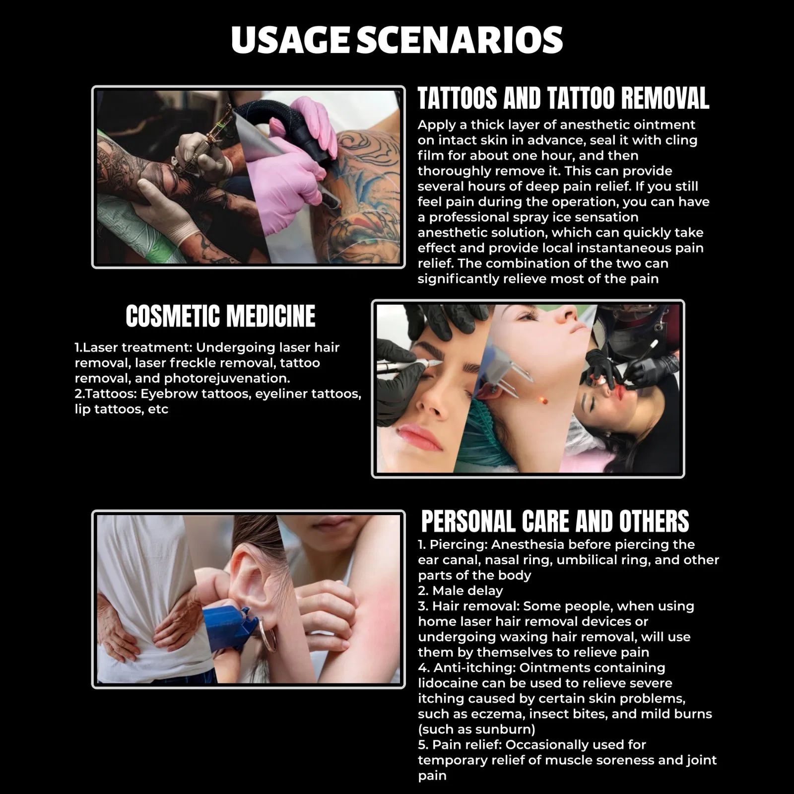 Topical Anesthetic Tktx Numbing Ointment for Sensitive Skin Bikini Area Microblading &amp; Permanent Makeup