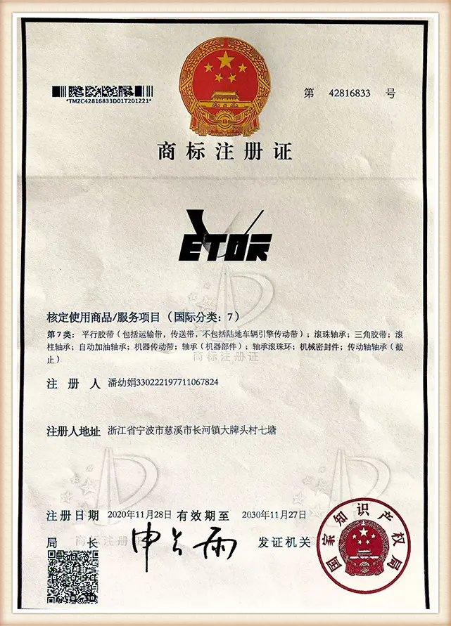 VETOR GROUP manufacturing quality management certificate