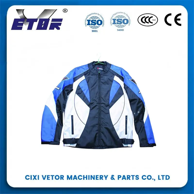 China Motorcycle Riding Jacket - Blue & White Full-Protection Gear for Riders Suppliers, Supplier