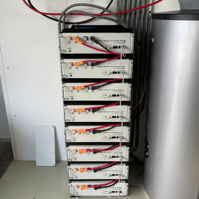 48V Bateria de Íon de Lítio 51.2kwh Sistema de Armazenamento de Energia Tudo em Um 51.2V Bateria com Inversor de Sistema de Energia Solar