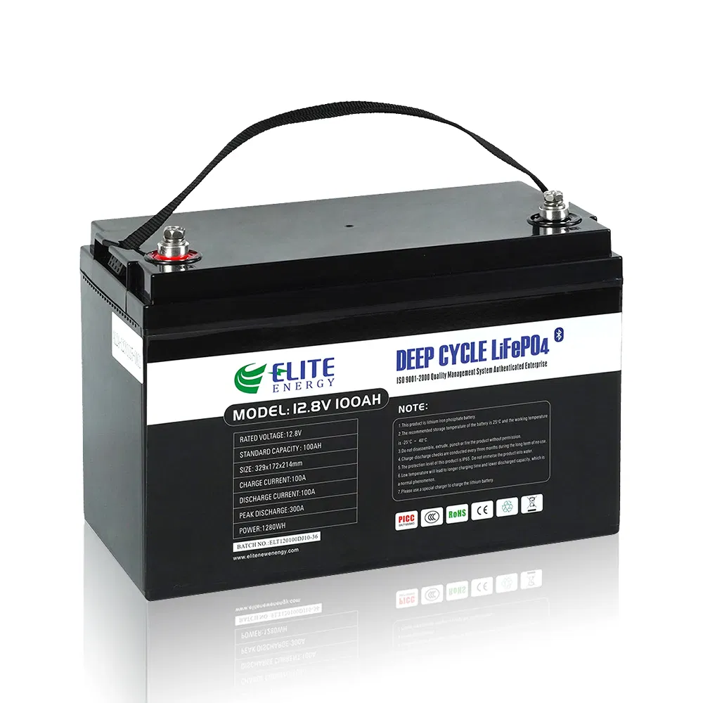Bateria Pack de Armazenamento de Li-ion de Alta Densidade Elite LiFePO4 12V 100 200 300 400ah Bateria de Íon de Lítio para Uso Marinho