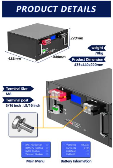 Montável em Rack 6000 Ciclos Energia Solar 5 Kwh 5kwh 48V 100ah 230ah Pacote de Bateria de Fosfato de Lítio para Carrinho de Golfe/PV/RV