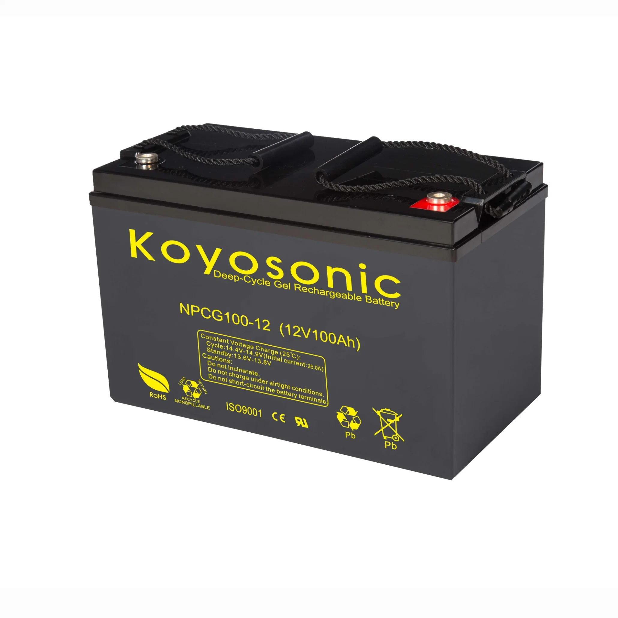 Bateria de Gel Solar SLA UPS Recarregável 12V100ah Bateria de Luz de Rua Solar Bateria de Armazenamento de Energia Solar 100ah 12V