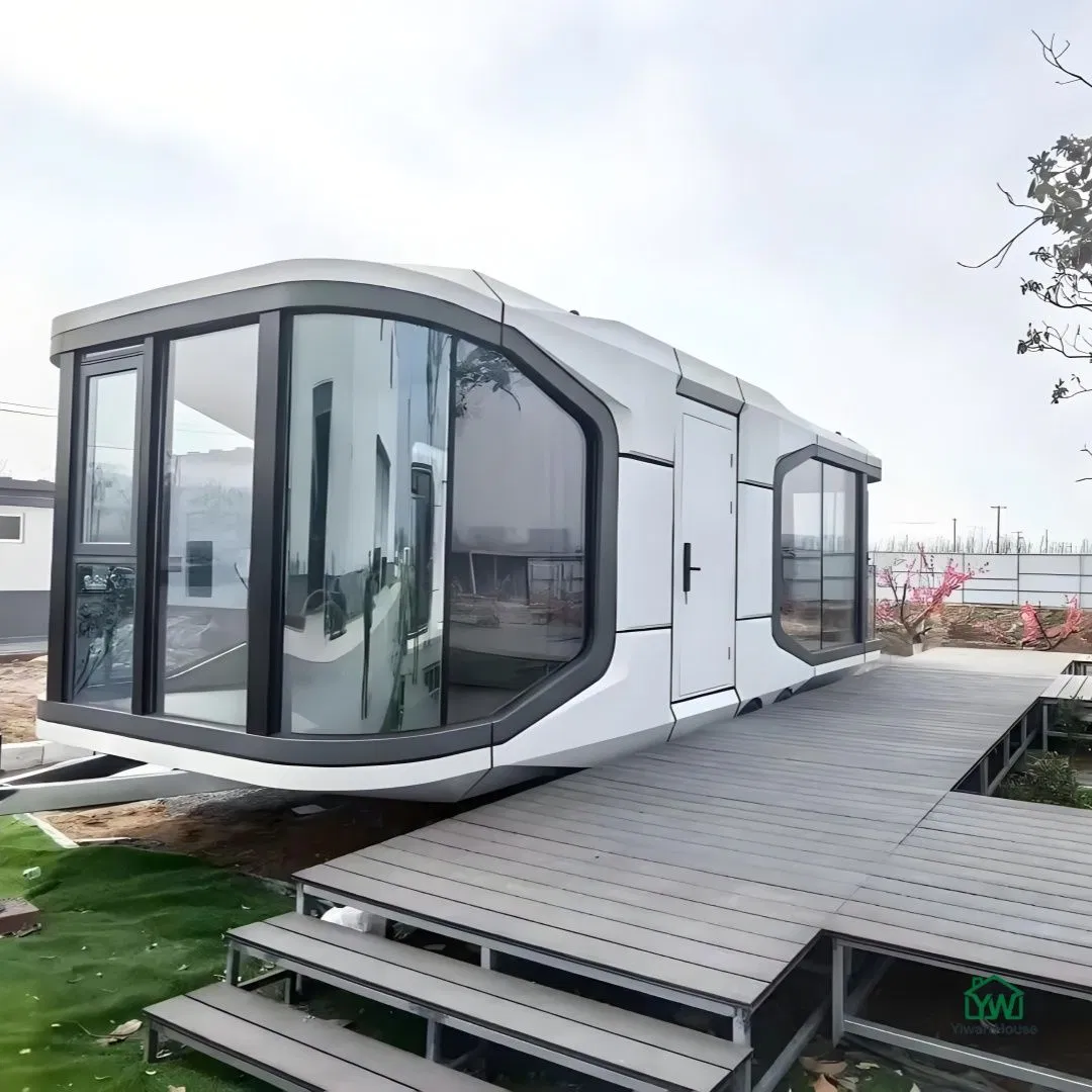 Pódio de Glamping Móvel Austrália Casa de Cápsula Espacial Mini Personalizada Rápido Cabana Casa Inteligente Móvel