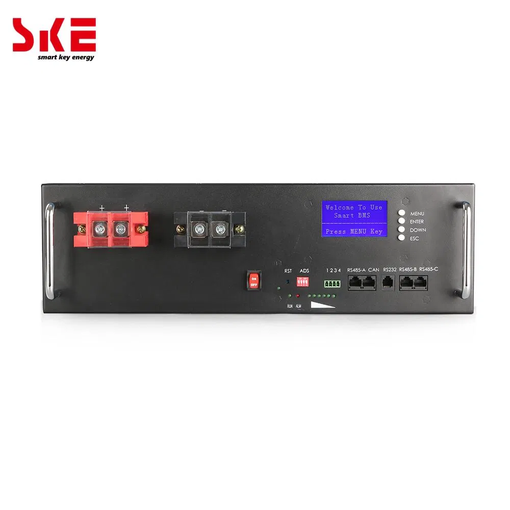 Ske Sk-RM4800 48V 5kwh 100ah LiFePO4 Pacote de Bateria Rack para Armazenamento de Energia Solar
