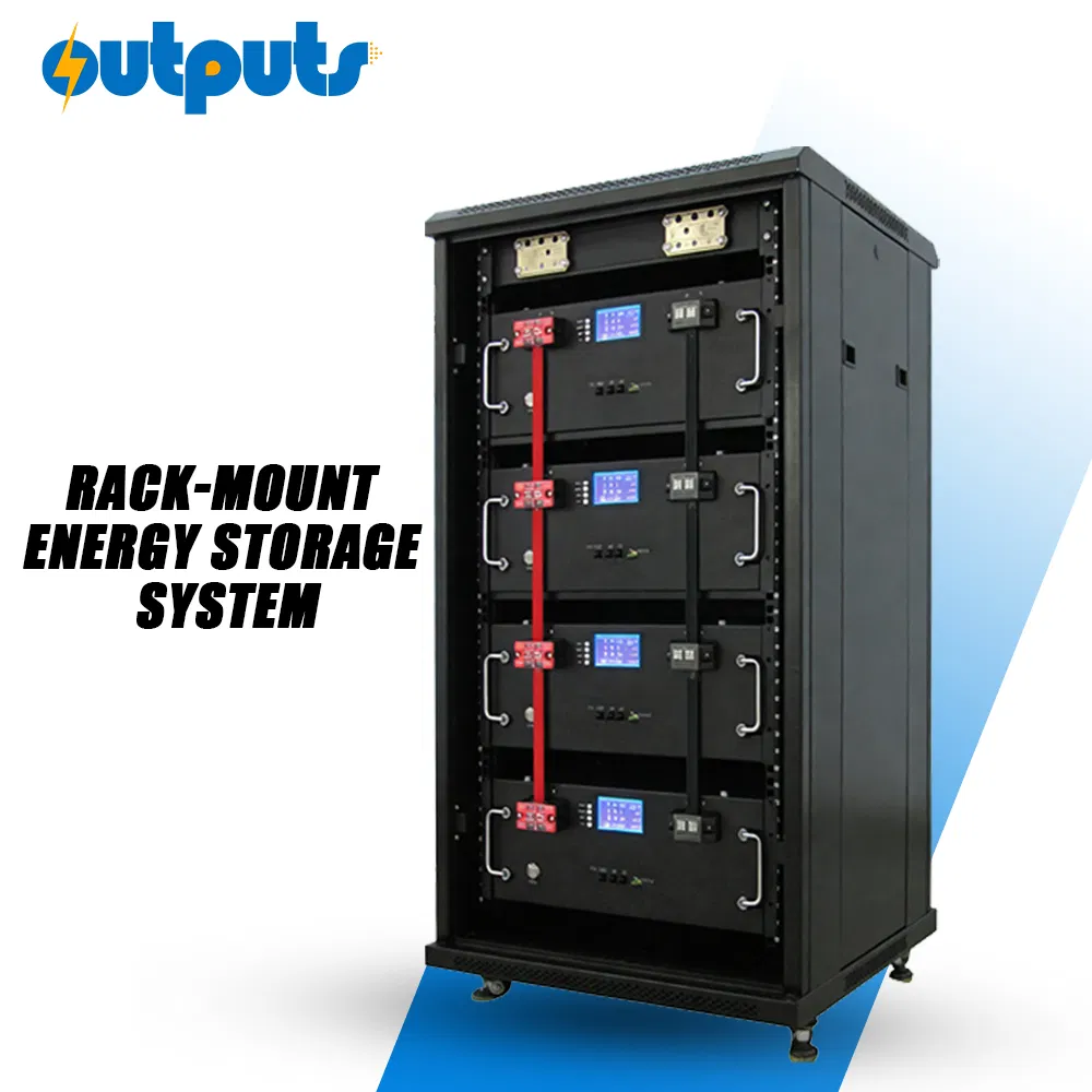 5kwh 10kwh 16kwh Solar LiFePO4 51.2V Bateria de Íon de Lítio com Comunicação Can Montada em Rack BMS Inteligente para Armazenamento de Energia Residencial