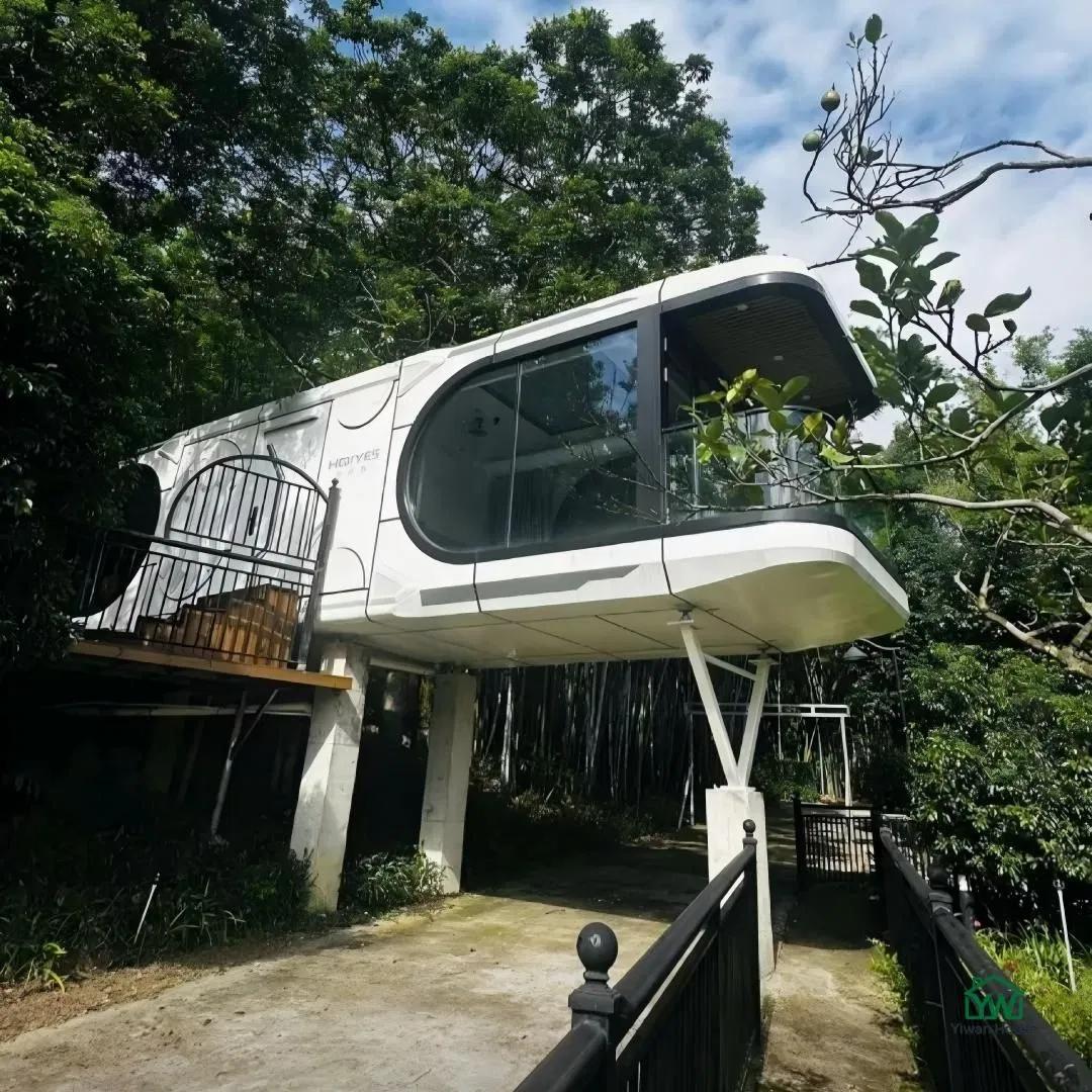 Casa Cápsula Móvel Ecológica e Acústica, Cabana Prefabricada com Banheiro