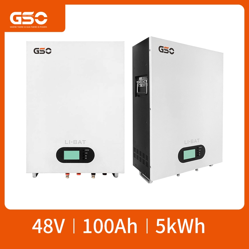 48V 100ah LiFePO4 Suporte de Bateria Montável para Energia Solar