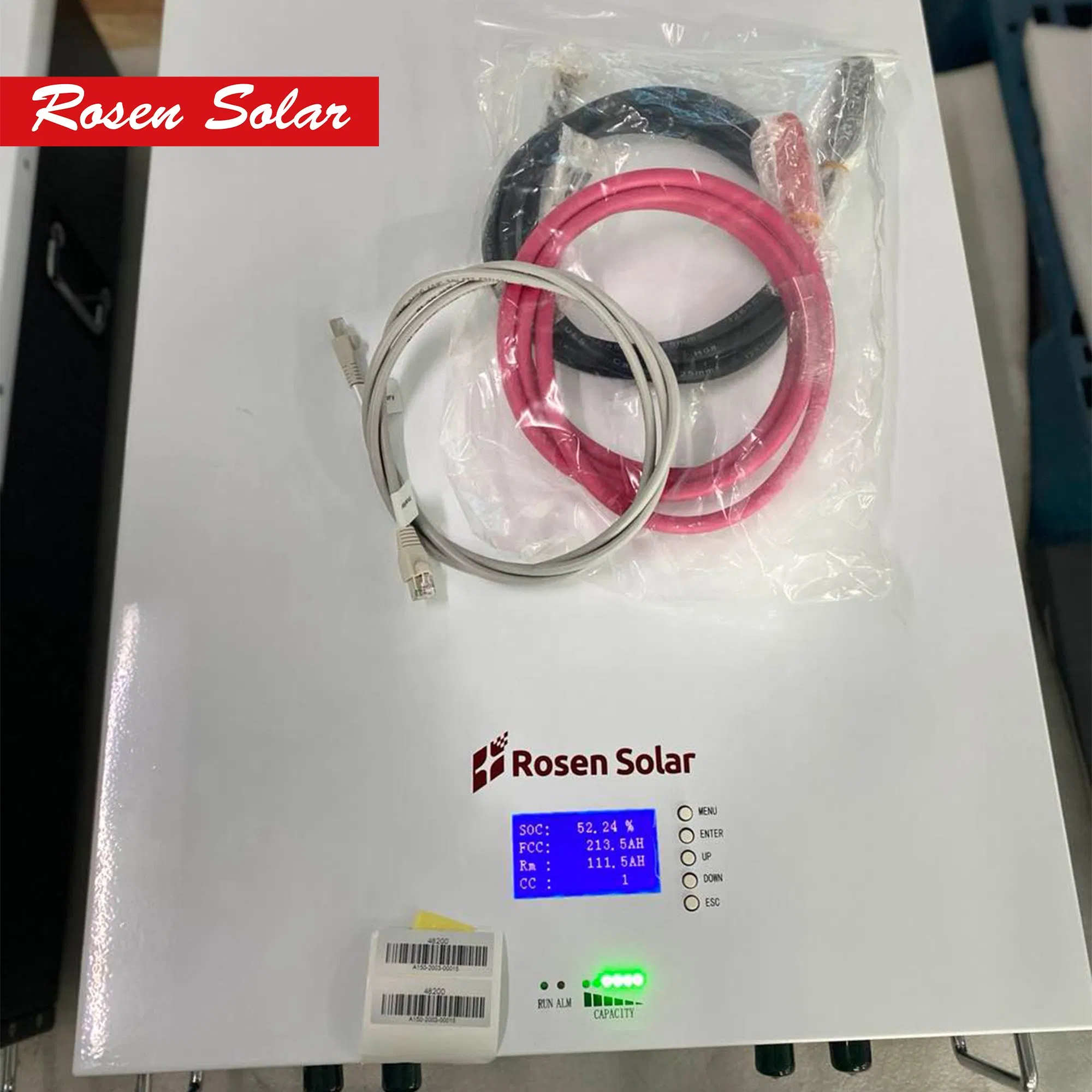 7.5kwh 7.5kw Bateria de Lítio 48V 150ah Li Ion LiFePO4 Banco de Baterias de Ciclo Profundo