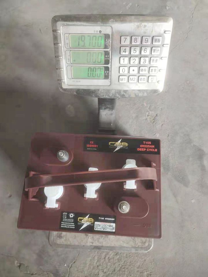 Bateria Tubular de Ciclo Profundo Inundada T105 6V 225ah para Veículo de Passeio Triciclo