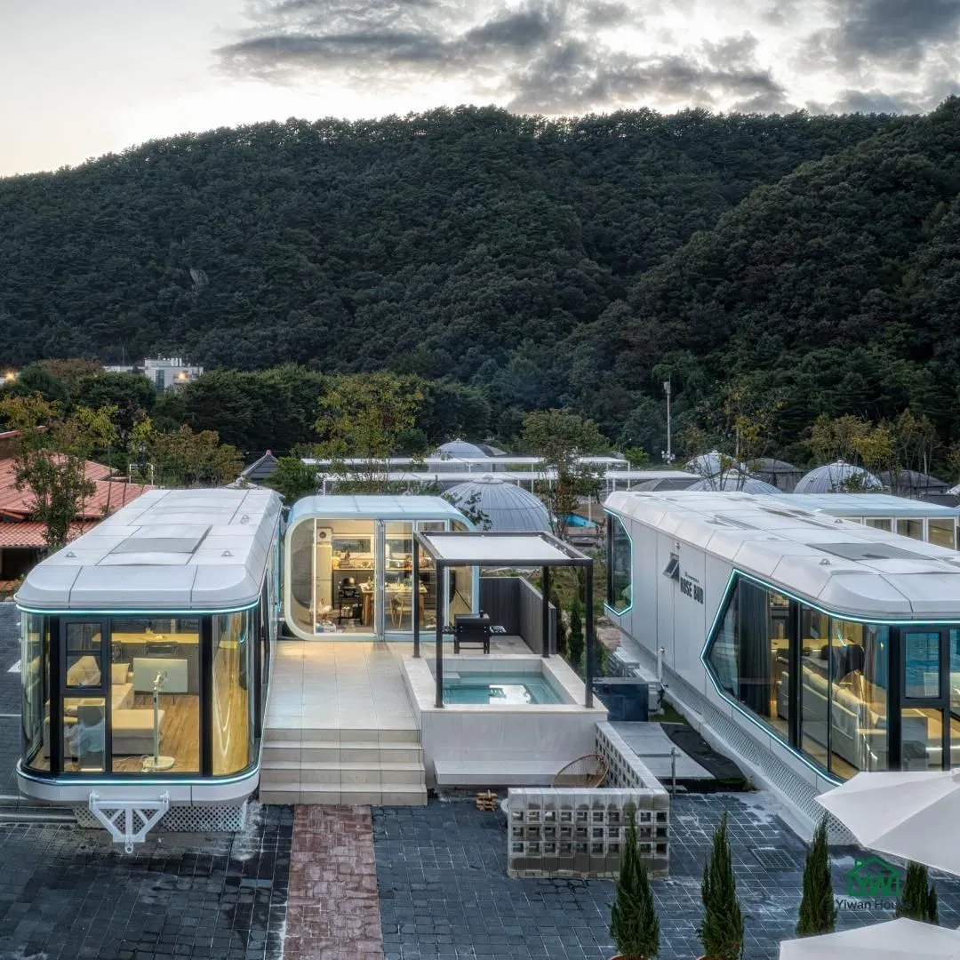 Casa Cápsula Móvel Ecológica e Acústica, Cabana Prefabricada com Banheiro