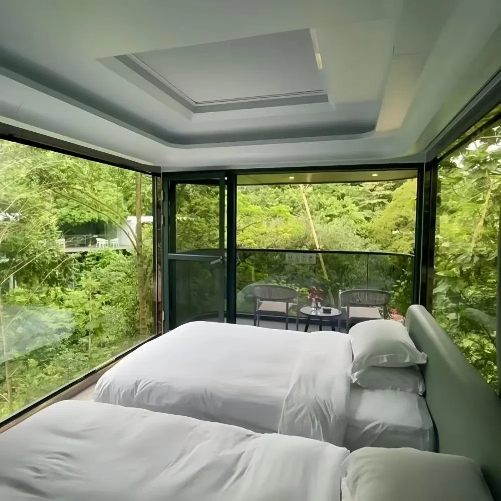 Popular Ready to Move in Anti-Corrosion Mobile 20FT 40FT Prefab Portable Office Pods Movable Apple Capsule Houses Outdoor Container Homes