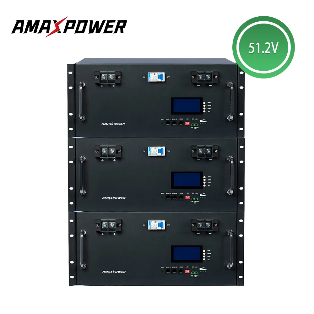 Lítio LiFePO4 Energia Baixa Voltagem 51.2V 5kwh 10kwh Tipo Montado em Rack Bateria Solar por Atacado para Uso em Armazenamento de Energia de Veículos de Baixa Velocidade Empilhadeiras/RV/Marinha