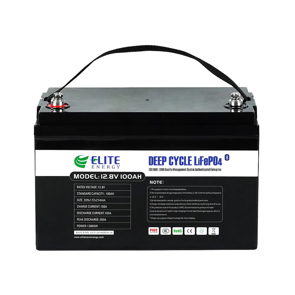 Bateria Pack de Armazenamento de Li-ion de Alta Densidade Elite LiFePO4 12V 100 200 300 400ah Bateria de Íon de Lítio para Uso Marinho