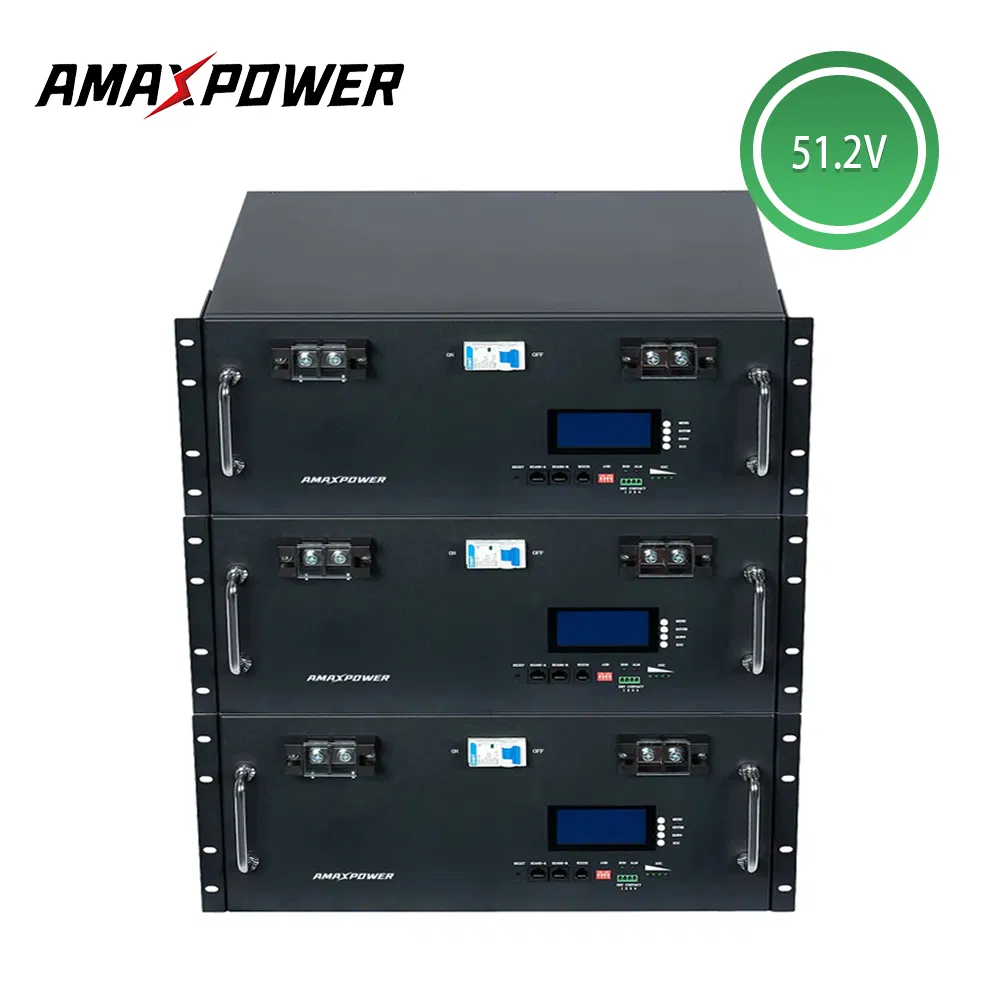 Lítio LiFePO4 Energia Baixa Voltagem 51.2V 5kwh 10kwh Tipo Montado em Rack Bateria Solar por Atacado para Uso em Armazenamento de Energia de Veículos de Baixa Velocidade Empilhadeiras/RV/Marinha