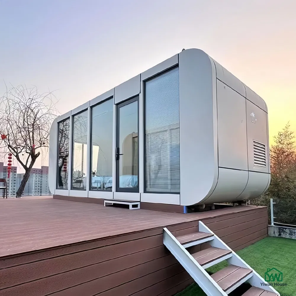 Casa Modular Prefabricada Tiny Mobile Homestay Glamping Preço de Fábrica Mini Espaço Inteligente Cápsula Residencial Moderna Cabana Prefabricada Maçã