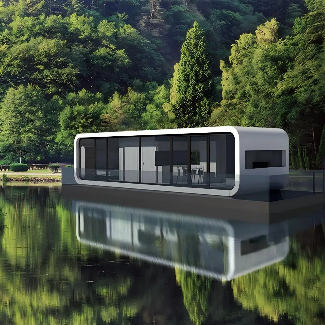 Casa de Contêiner Prefabricada Personalizada Isolada e Portátil 2 Piso Villa Extensão de Jardim Pódio Cápsula Cabana