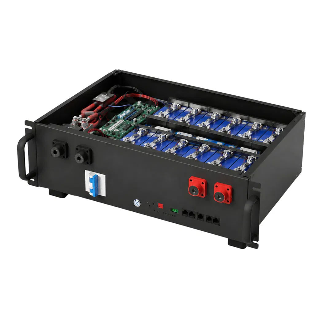 Bateria de Lítio Montada em Rack de Longa Duração para Uso Off Grid 51.2V 100ah