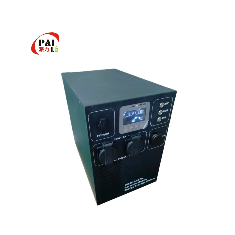 2.56kwh Estação de Energia Solar Tudo-em-Um com 1kw Inversor de Onda Senoidal Pura 48V LiFePO4 Carregador Solar MPPT de Bateria Portátil para Backup de Energia em Casa para off-Grid e fora