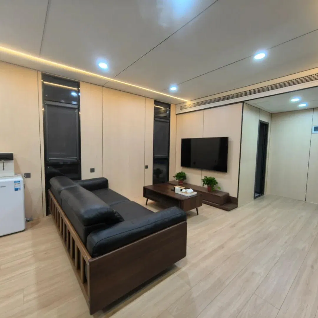 Casa Cápsula Prefabricada de Escritório Leve para Exterior Mini Cabana Maçã Envio Casa Modular Pequena