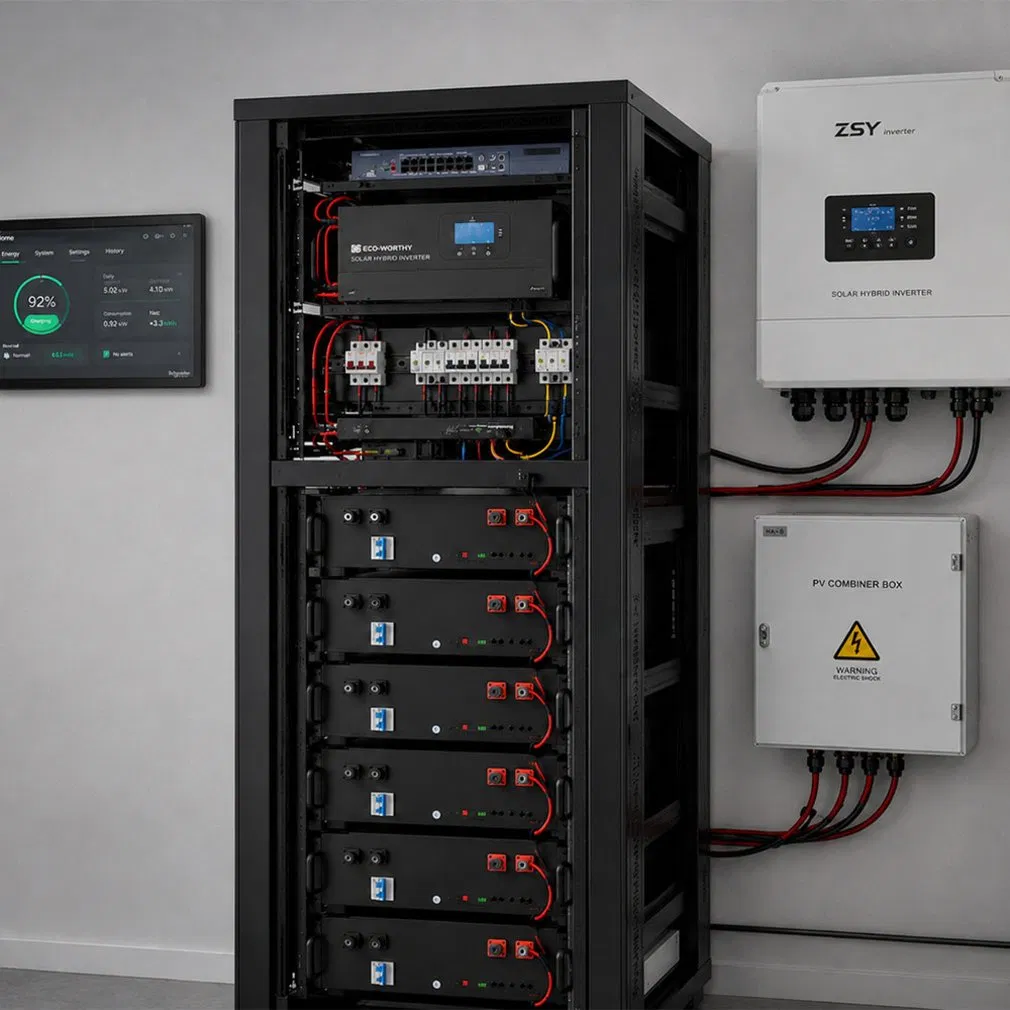 Bateria Durável e de Longa Duração 51.2V 100ah LiFePO4 para Uso em Rack Industrial