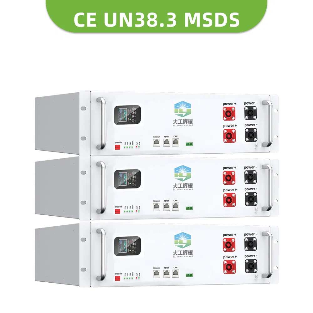 Bateria de Alta Capacidade 51.2V LiFePO4 para Armazenamento Eficiente de Energia em Casa