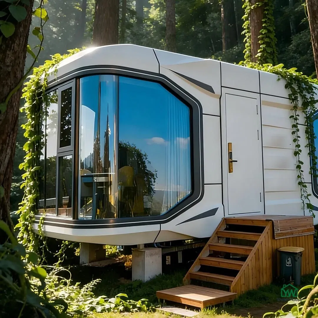 Casa Cápsula Móvel Ecológica e Acústica, Cabana Prefabricada com Banheiro