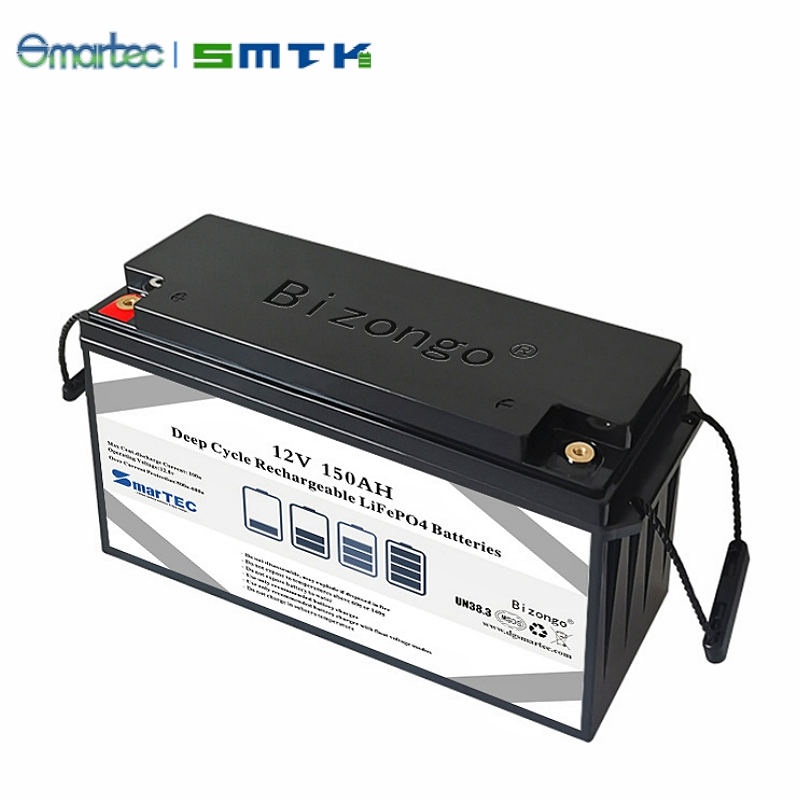Bateria de Lítio Smartec para Carrinho de Golfe 12V 150A 4s Recarregável LiFePO4 Bateria de Fosfato de Ferro Lítio para Substituição de Ácido Chumbo