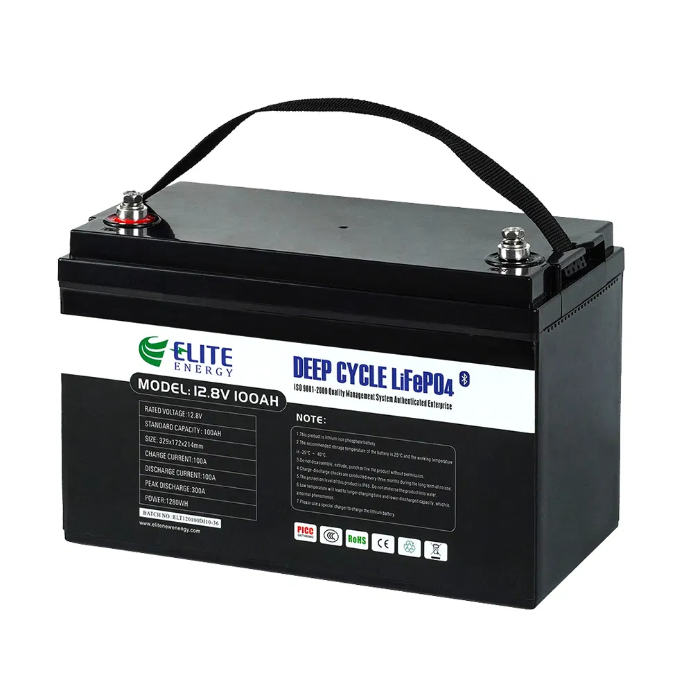 Bateria Pack de Armazenamento de Li-ion de Alta Densidade Elite LiFePO4 12V 100 200 300 400ah Bateria de Íon de Lítio para Uso Marinho