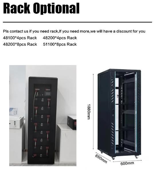 Montável em Rack 6000 Ciclos Energia Solar 5 Kwh 5kwh 48V 100ah 230ah Pacote de Bateria de Fosfato de Lítio para Carrinho de Golfe/PV/RV