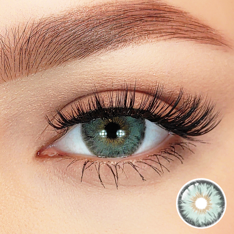 Nasar Green Small Pupil Colored Contact Lenses Fashion Color Green Eye Soft Contact Lens