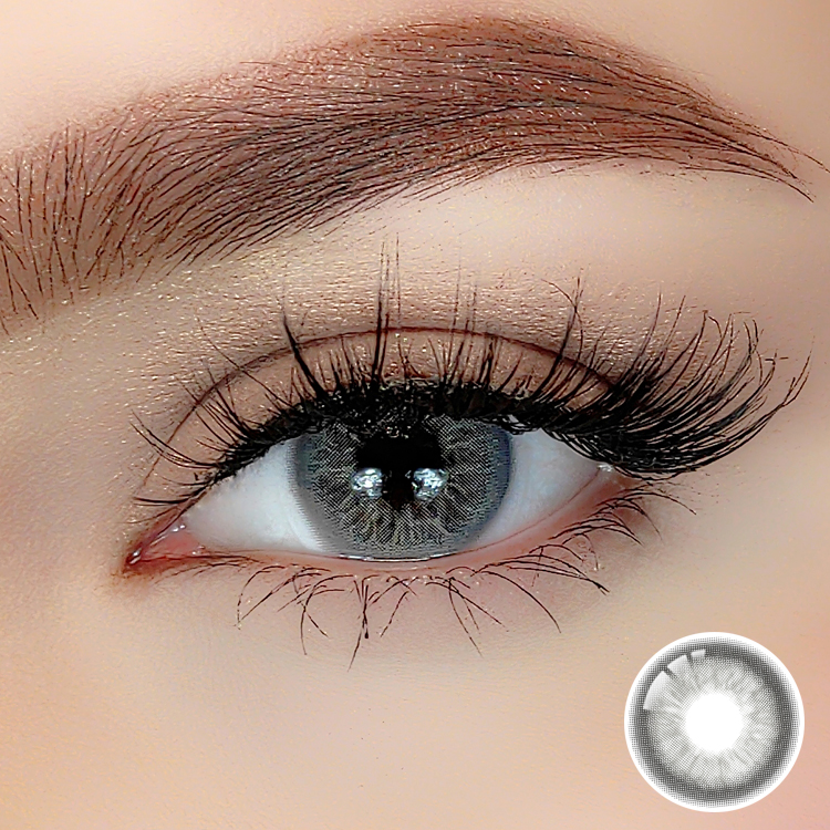Aura Gray Natural Eye Color Contact Lenses Without Prescription Hot Selling Lentes De Contacto Oculares