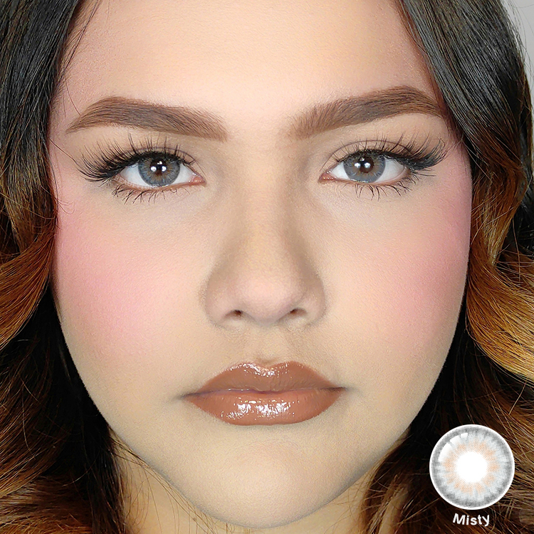 Soft Natural Colored Contacts Lenses for Wholesale Misty Yearly Use Eyes Cosmetic Color Contact Lens
