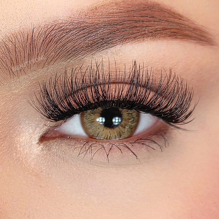 BeautyTone Heartbeat Brown 14.5mm Contact Lenses High Quality Fashion Look Lentes De Contacto Al Por Mayor Brown Contact Lenses