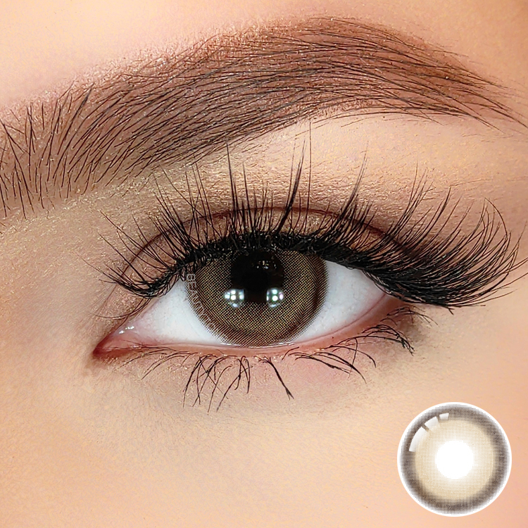 BeautyTone Miko Crystal Brown Soft Colored Eye Contact Lenses Non Prescription Natural Style Contact Lenses