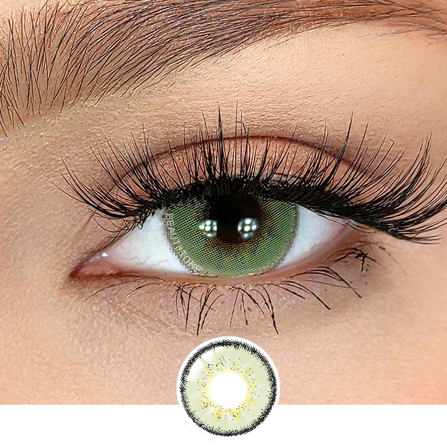 Moonlight Coloured Contact Lens Yellow Colored Contact Lenses for 1 Year Fashion Contact Lenses