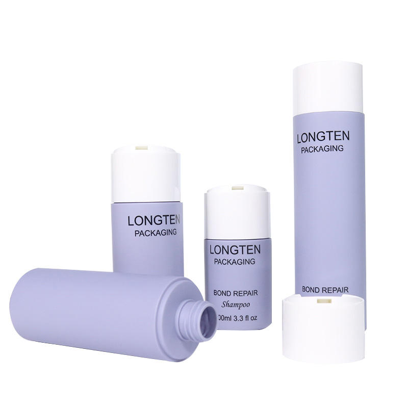 Empty Matte HDPE Plastic Shampoo Bottle for Packaging Shower Gel Lotion Wholesale