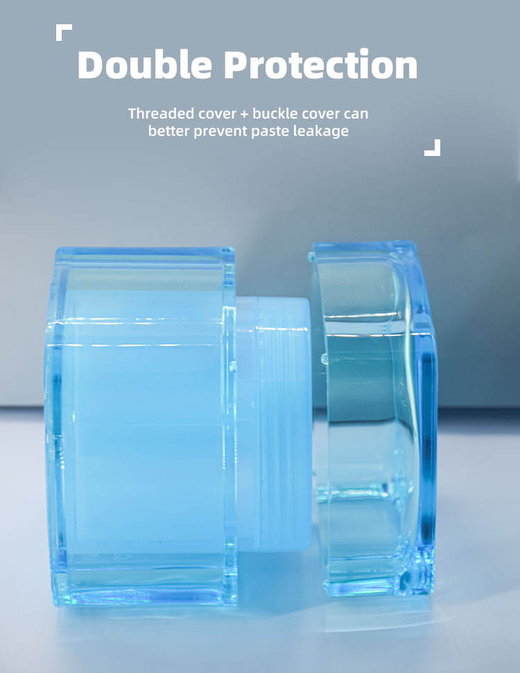 Unique Cute Luxury Refillable 8oz Empty Skincare 140g Double Wall Plastic Acrylic Face Jar Creamlotion Cosmetic Jar