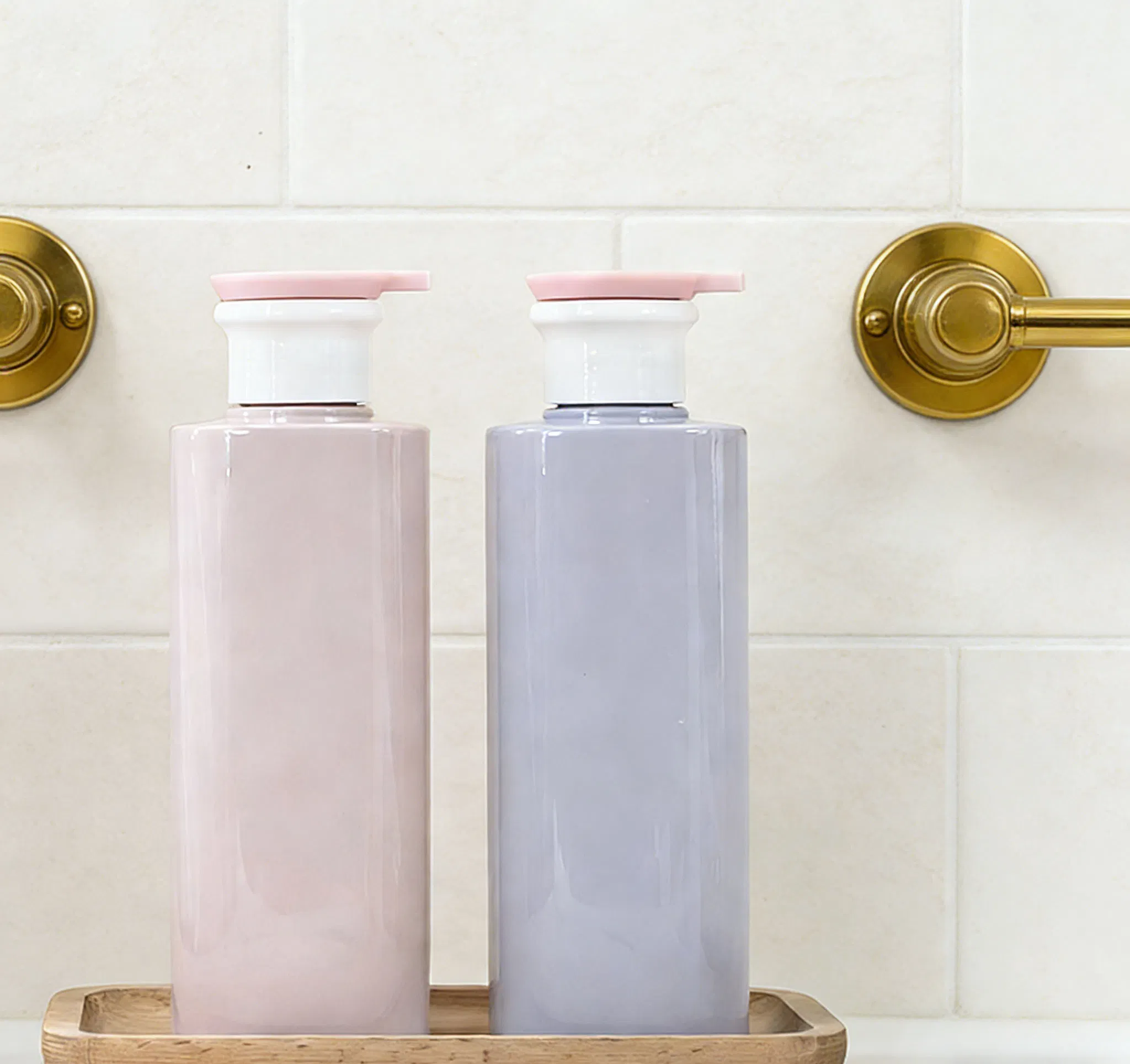 Fashion 300/500/750ml Cosmetic Plastic Shampoo Bottles Recycled Recyclable Packaging Pet Dispensing Bottle