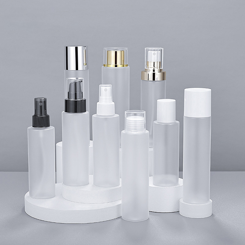 Wholesale Low MOQ 50ml 120ml 200ml Sustainable Treatment Essential Oil Pump Bottles Cosmetic Compact Packaging Plastic Container Package Bottle for Serum