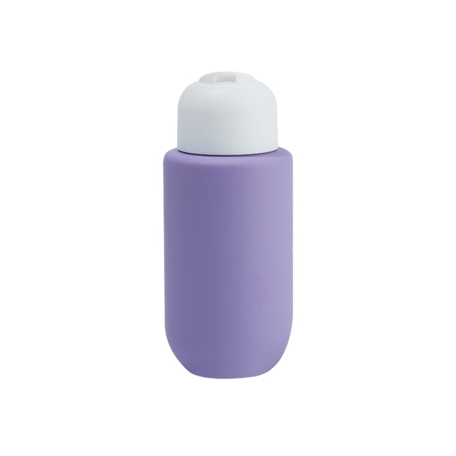 HDPE Round Travel Squeeze Lotion Bottle with Press Cap for Shower Gel